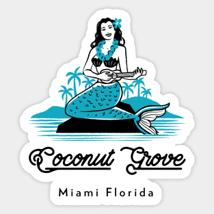 Coconut Grove Miami Florida Sticker